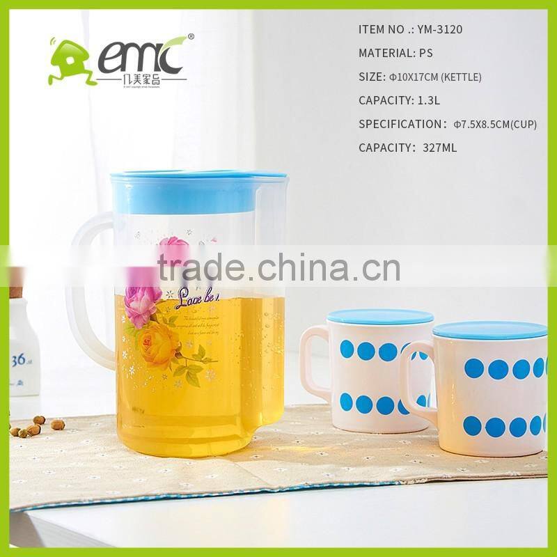 1.8L Plastic water pitchers, Plastic water pitchers with lid, plastic water pitcher for sale