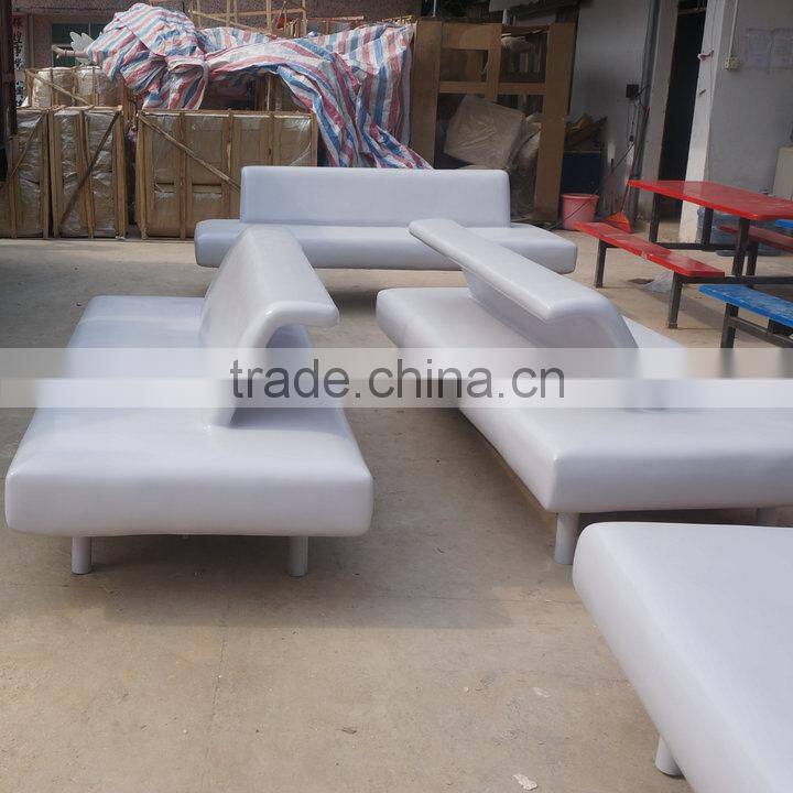 Large fiberglass safa chair