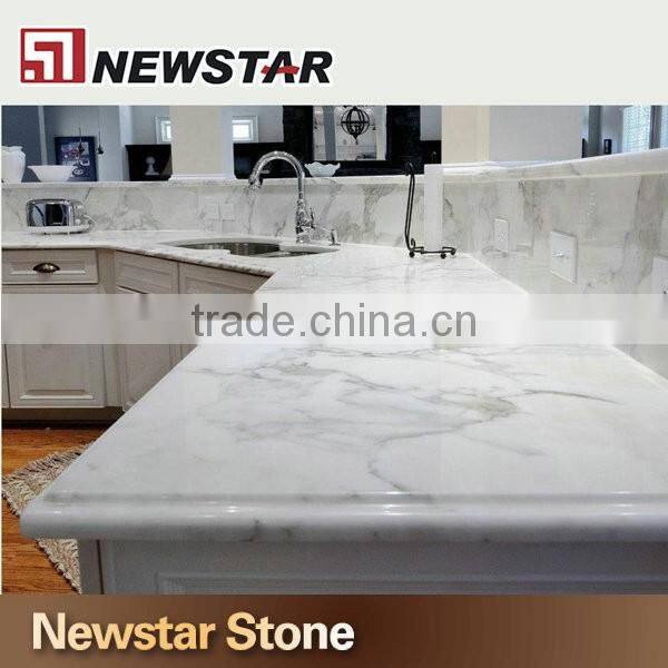 Calacatta white marble countertop for kitchen