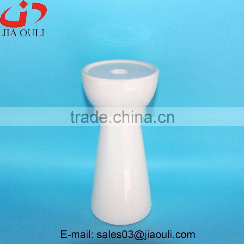 Popular sales candle stand wedding table centerpieces, ceramic tealight holder