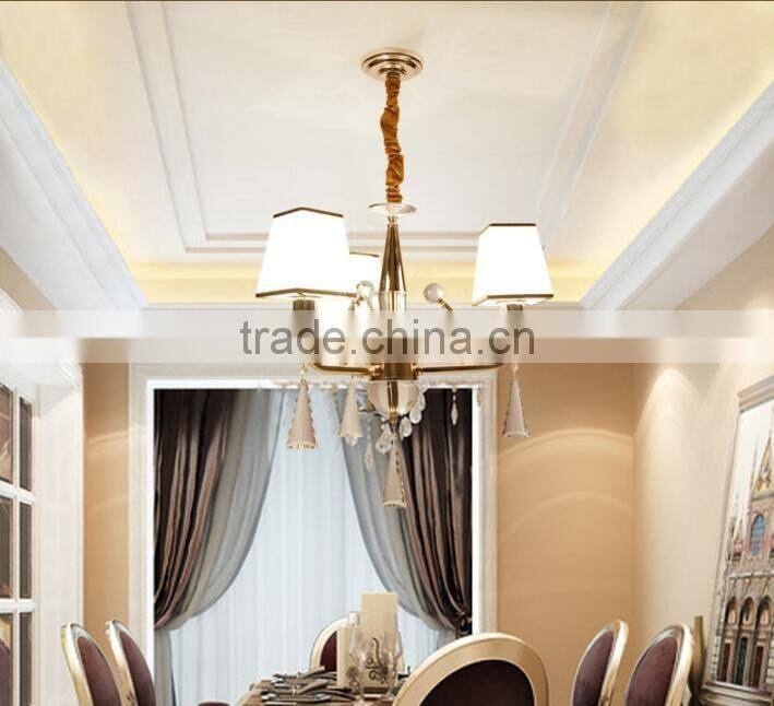 M960 Momoda luxury Crystal contemporary living room bedroom golden lighting chandelier pendant lamp