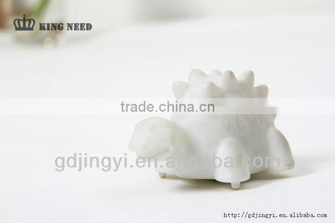 white dinosaur for children day with soft plastic dinosaur toys