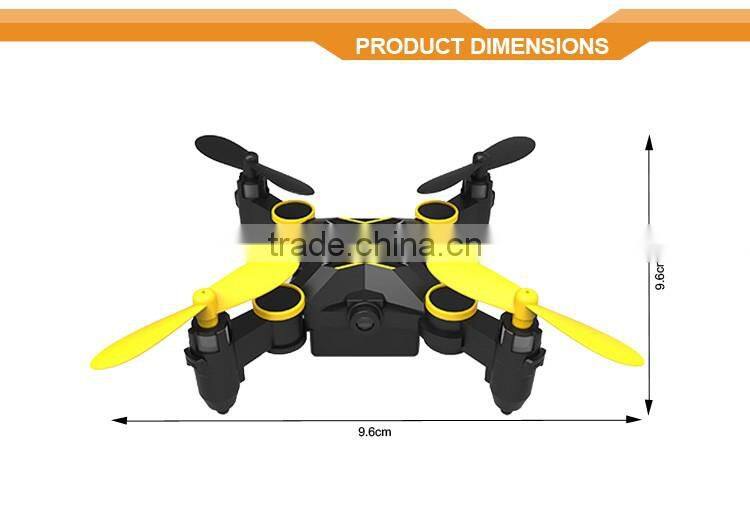 Selfie Dron LED Light 6 Axle Gyro Headless Quadcopter Pocket Foldable RC Aircraft Model Mini Dron