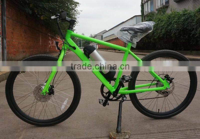 26 inch front wheel motor electric road bike e bicycle with bottel battery