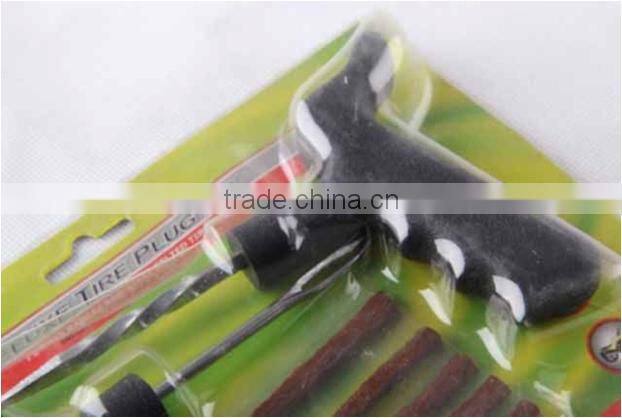 7pcsEmergency tubeless tire repair kit/Car tyre repair tool kit/Tire repair tool kits with 3pcs glue