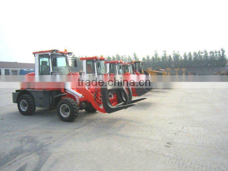 wheel loader log grab