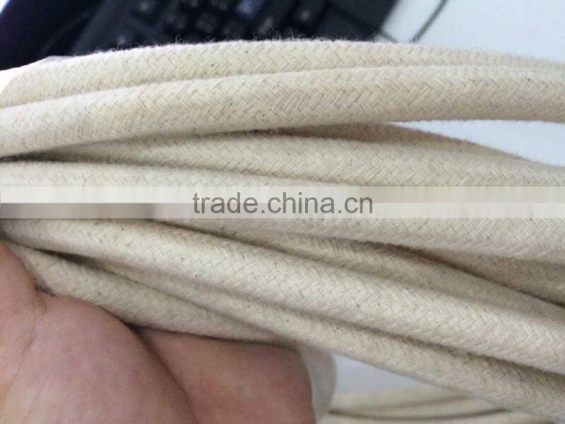 flexible white or black cotton braided silicone hose