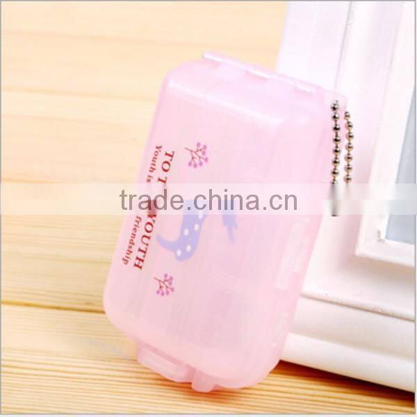 custom clear 4 compartment medicine storage case PP plastic pill box supplier in China,custom made PP plastic pill box supplier