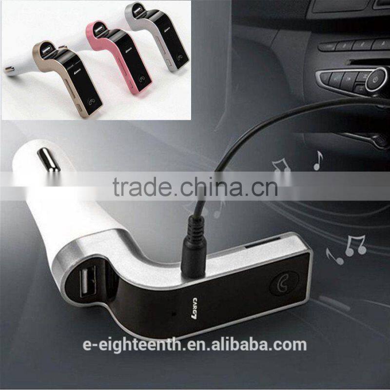 2016 hot Wireless Bluetooth Car Kit LCD MP3 Player FM Transmitter Modulator USB SD MMC
