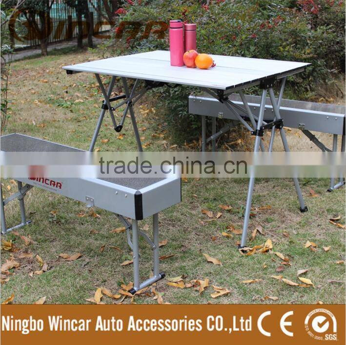 Portable folding table and chair set Aluminum Folding Beach Table