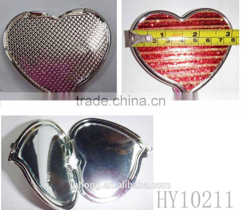 2014 heart shape mirror for make up