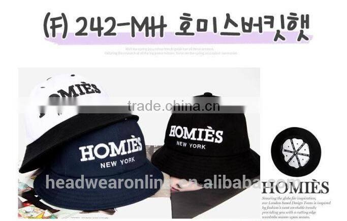 Custom Cheap Embroidery Cool Bucket Hat of 100%Cotton Dongguan Factory
