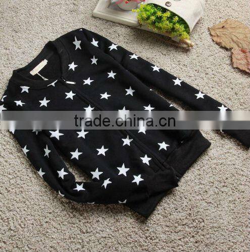 Without hood Star Casual Cardigan Hoodies Of Women