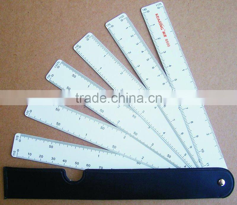 Kearing Transparent Acrylic Triangle Ruler for Sewing Multi Use Plastic Rulers#T036
