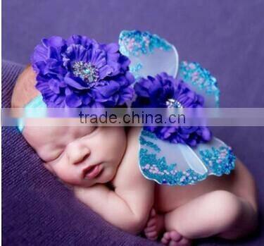 infant Girl Photo Photography Props Newborn Baby Angel Wing With headbands