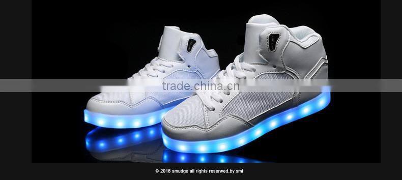 HFR-T0074 2016 latest fashion sweet peep toe sandals women high led shoes