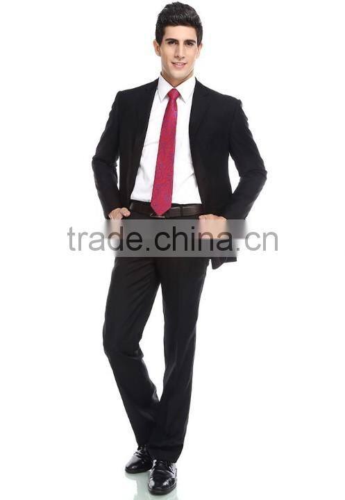 black coat pant latest design men's wedding suits