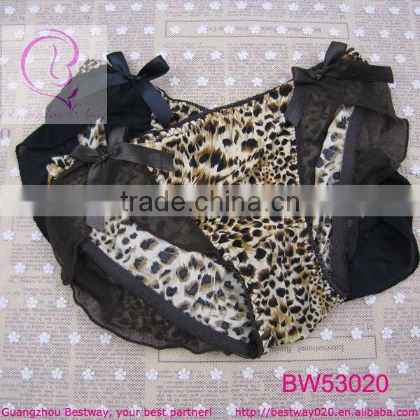 Sex womens hot images new fashion panty sex stock products leopard printed leopard two side open panty