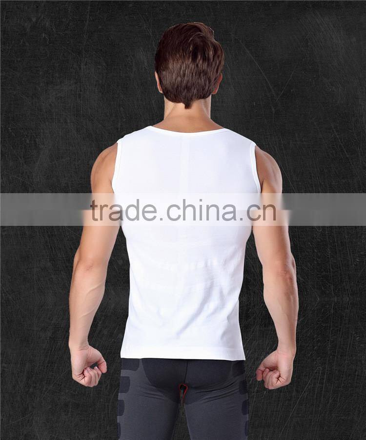new model fitness skinny bodybuilding excercise sleeveless compression shirts for men