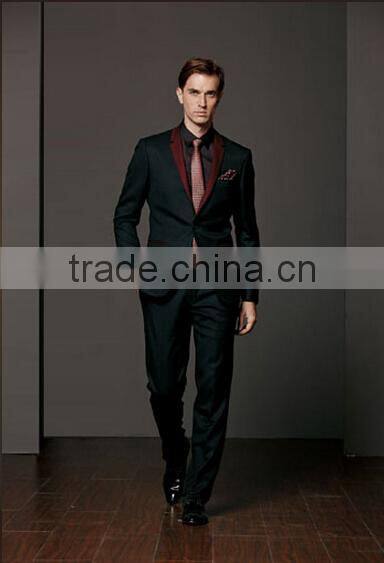 italian new arriving red label bespoke design slim fit men suit