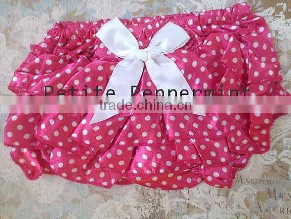 Cute plain baby kids ruffle bloomers for girls diaper cover cheap china wholesale kids clothing