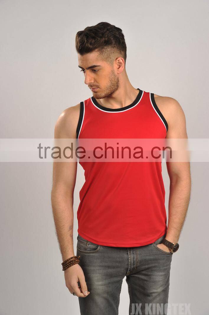 wholesale polyester plain tank tops for men