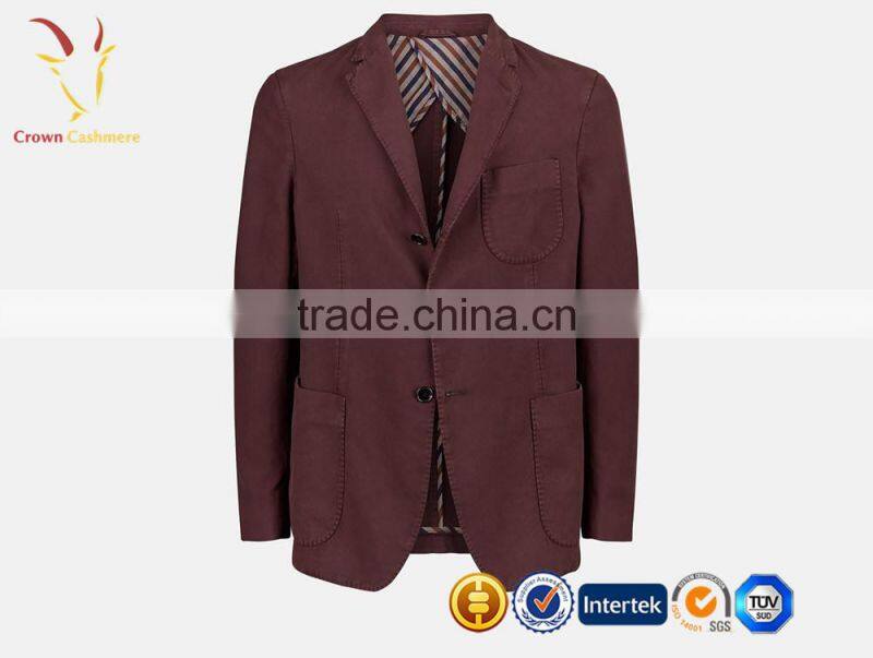 OEM Custom Cashmere Wool Suits V Neck Causal Suits for Man