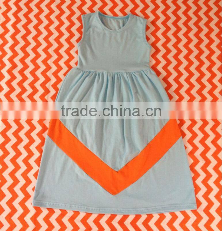 Wholesale Fashion Baby Girls Summer 100% Cotton Maxi Mommy And Me Girls Dresses Ruffled V Maxi Lace sleeveless Pettidresses