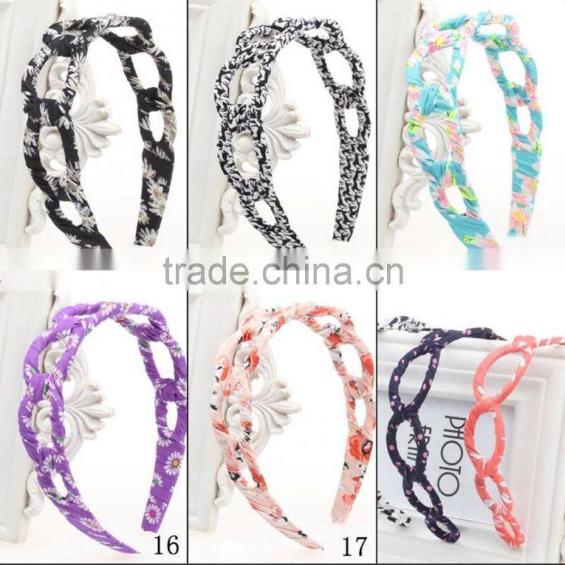 Ladies Hair Accessory Fashion Hollow Fabric Headband