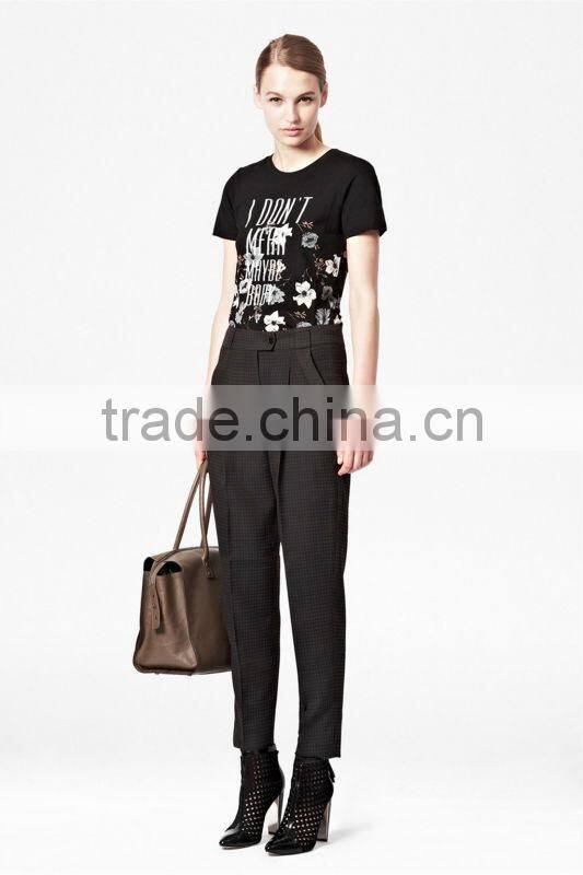 Ladies T-shirt with Floral Prints