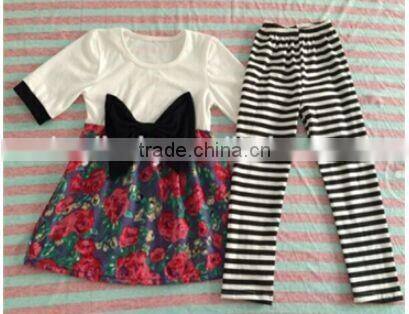 Latest persnickety girls floral outfits children clothes girl 2017 New style sets boutique clothing