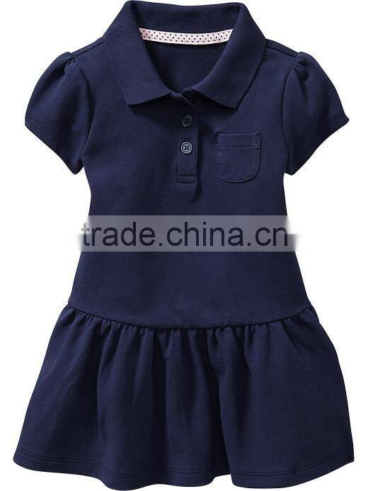 Design students Uniform Polo Dresses in school uniforms