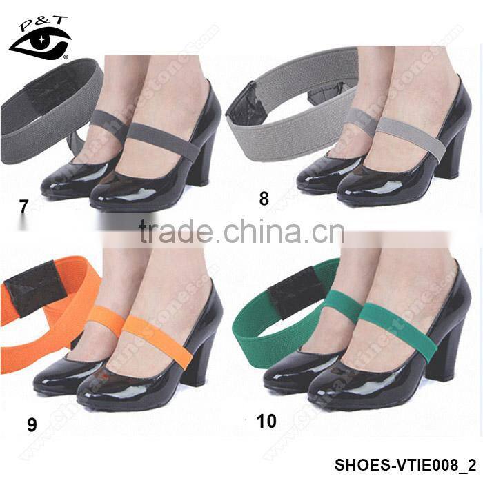 Elastic shoe lace stretch shoelace for high heels shoe accessories