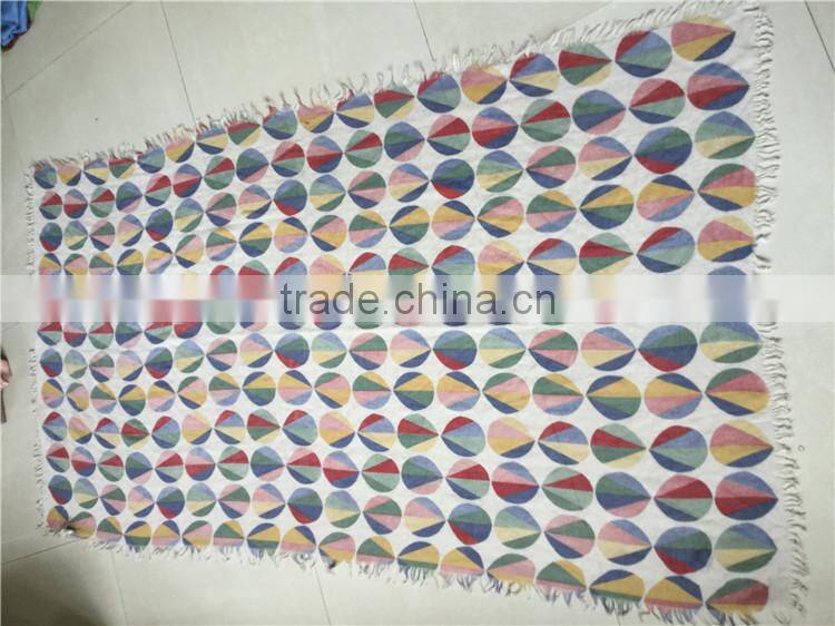 China Factory Hot air Balloon Print scarf High Qualith women Lady scarf