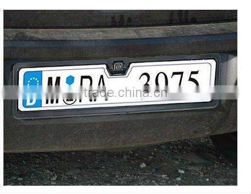 European Official License Plate Frame Parking Car Safe Camera