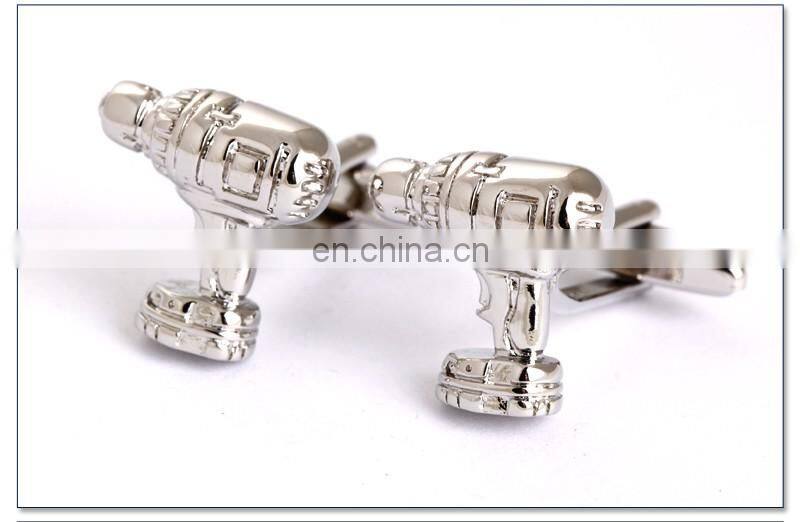 New Silver Toy Gun Man Shirt Cufflinks Factory China