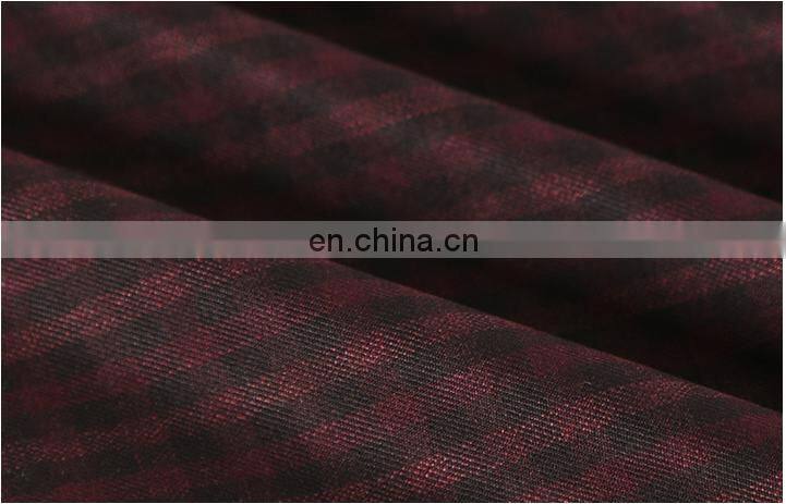 fashion polyester rayon spandex blend traditional plaid TR suit fabric