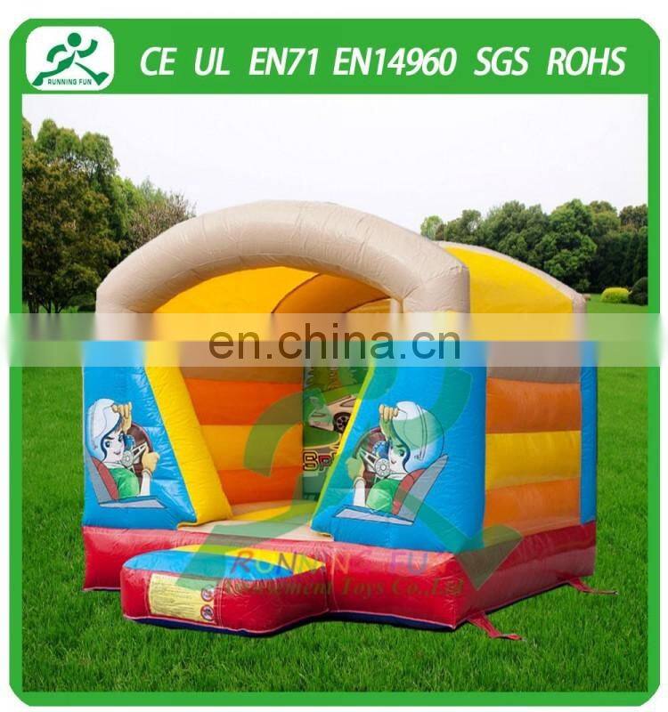 Indoor Mini Inflatable Auto Bouncy House With Roof