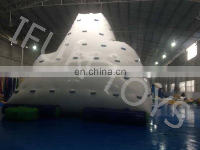 Factory Floating Giant Inflatable Iceberg For Water Climbing Games
