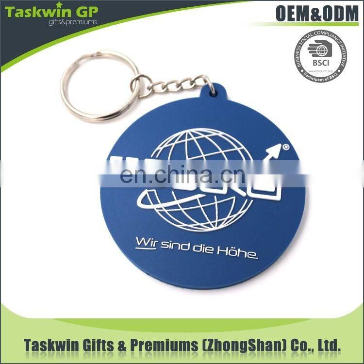 high quality custom shape soft pvc rubber keychain keyring for promotion