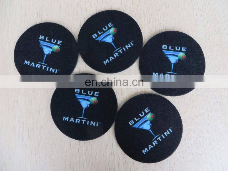 Custom cheap absorbent non woven coaster for car