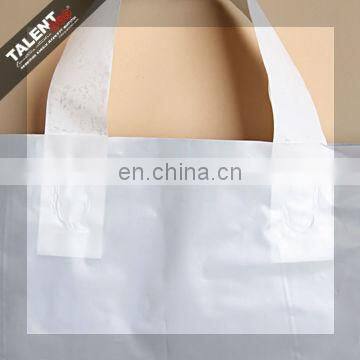 customized private design printed logo plastic softloop handle shopping bag