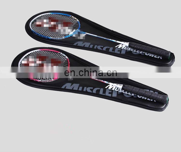 blue custom high qualit professional sports badminton racket