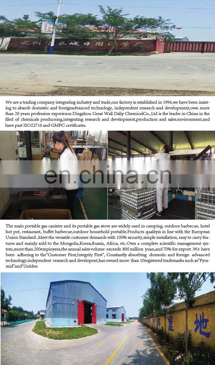 China outdoor butane gas cartridge bbq use and butane gas stove double