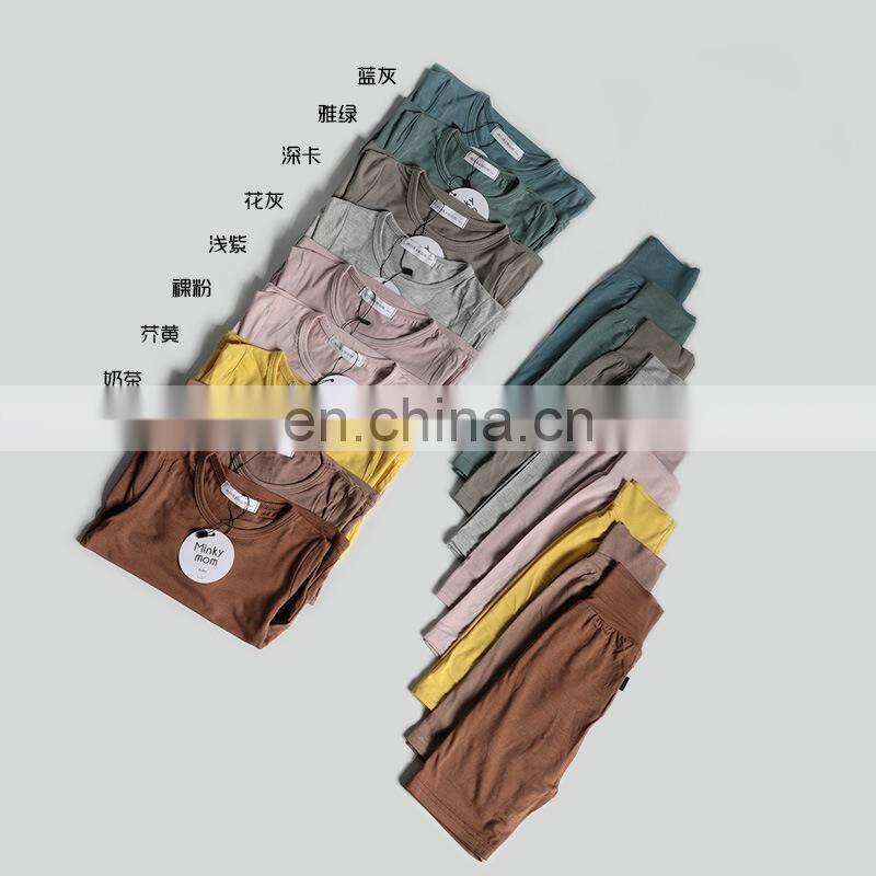 Soft 100% Cotton for baby Pajamas set Long Loose Pant for Unisex