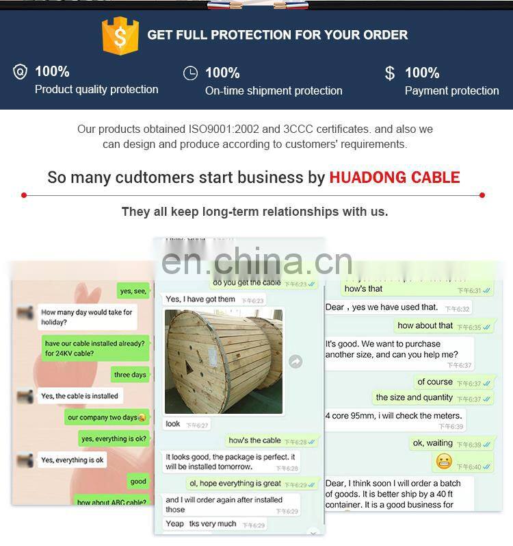 Huadong 3.35mm/4.72mm cable acsr bear/dog conductor sizes
