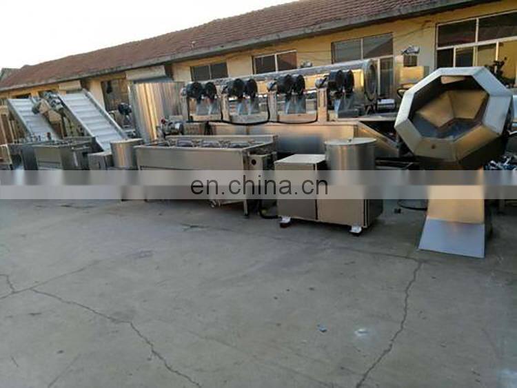 Industrial Automatic French Fries Sweet Potato Chips Peeler Slicer Washing frying Making Machine Price