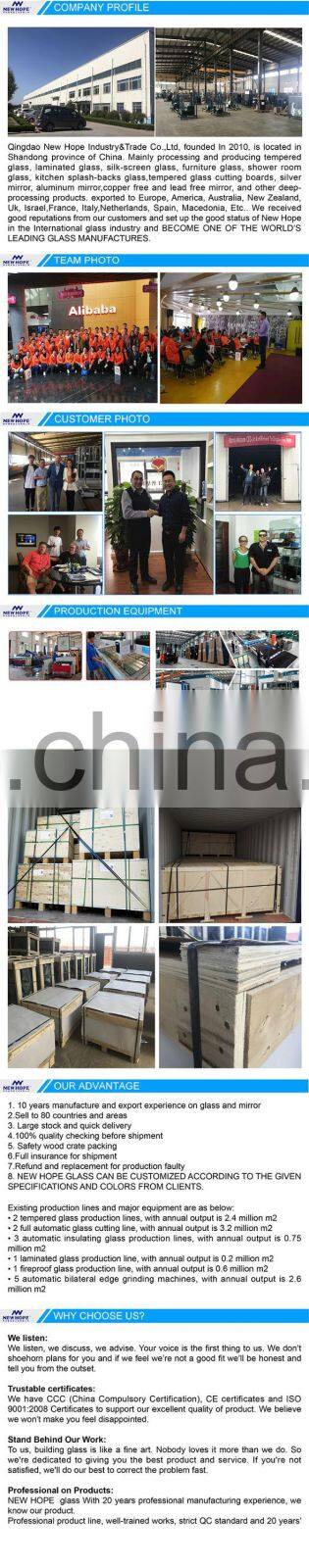 modern glass floating stairs Tempered Laminated Glass for stairs