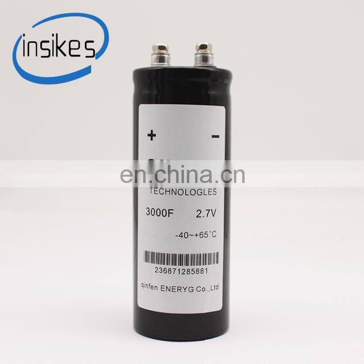 50*130mm super farah capacitor 2.7V 3000F brand new high voltage capacitor