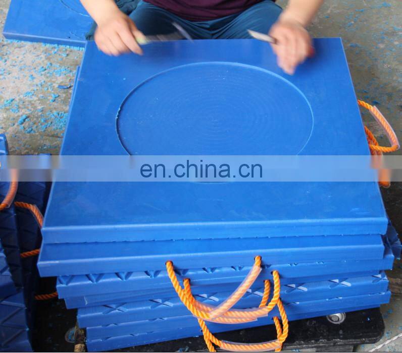 Weight Load (per pad) 50 tons round Crane lift outrigger pads